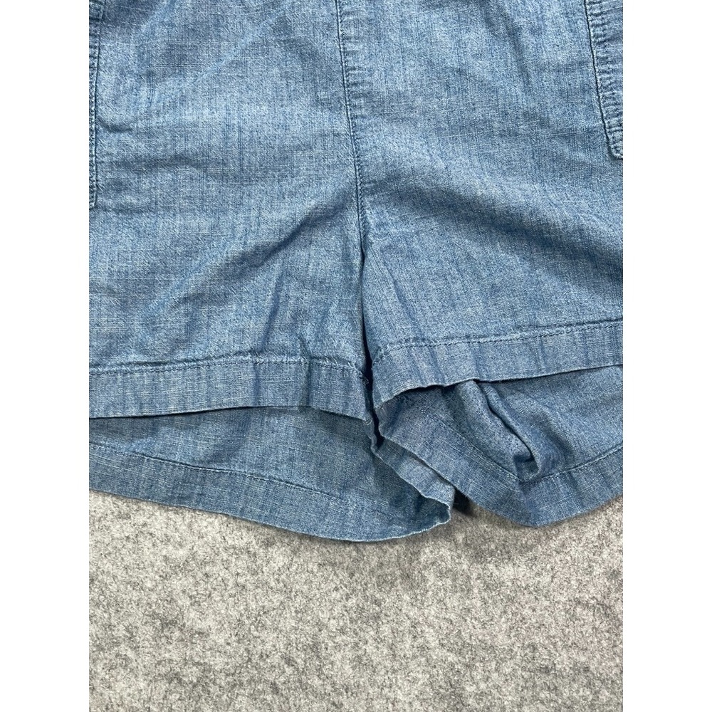 J.CREW Shorts Women's Size XXL Blue Chambray Drawstring Pull-On Pockets Cotton - Picture 6 of 13